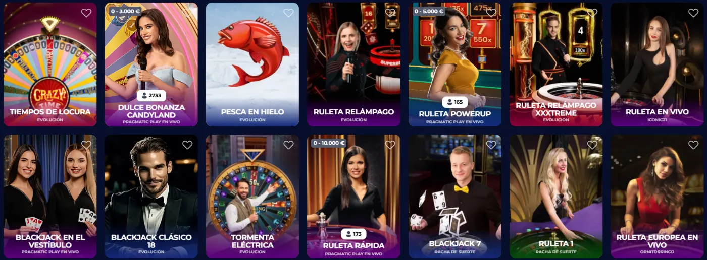 Nine Casino juegos en vivo con ruleta, blackjack y crupieres reales